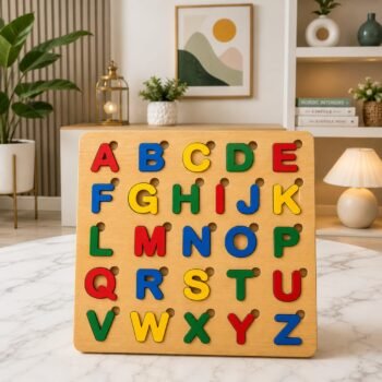 Capital ABC Alphabet Puzzle Board Game - Educational MDF Wood Learning Toy